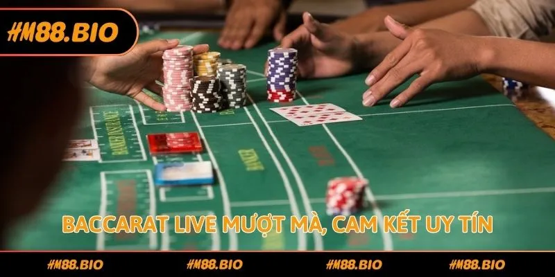 Baccarat live mượt mà, cam kết uy tín