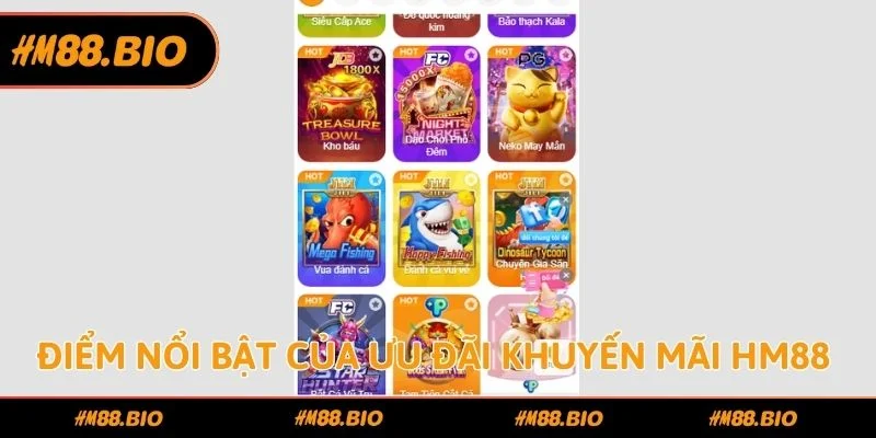 Điểm nổi bật của ưu đãi khuyến mãi HM88
