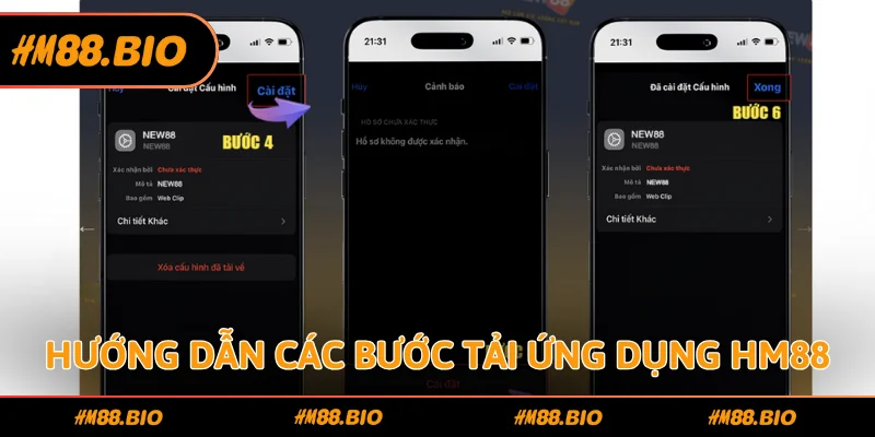 Hướng dẫn tải app HM88 trên các hệ điều hành