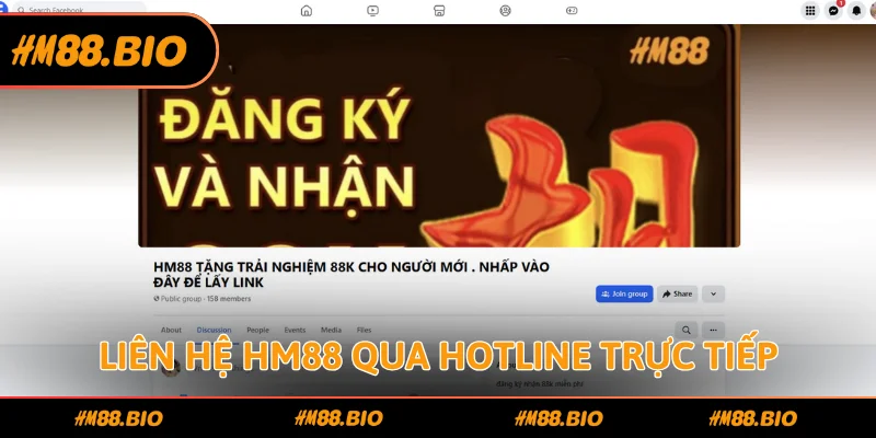 Liên hệ HM88 trực tiếp qua đường dây nóng nhà cái