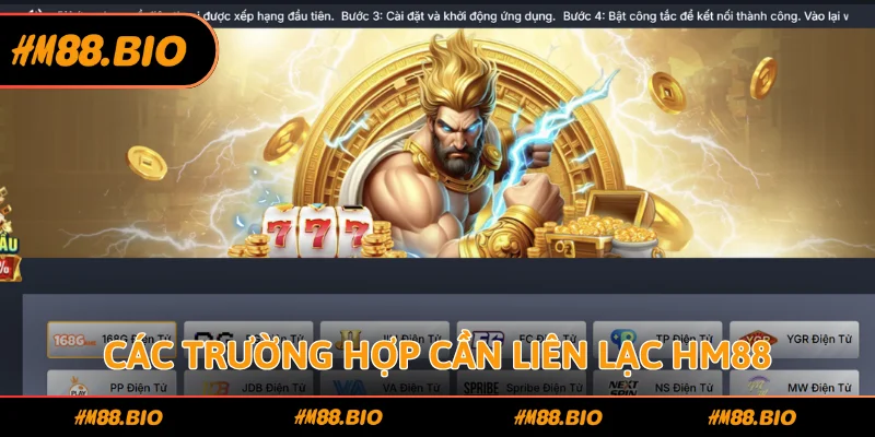Một vài tình huống phổ biến mà bạn nên liên hệ HM88 ngay